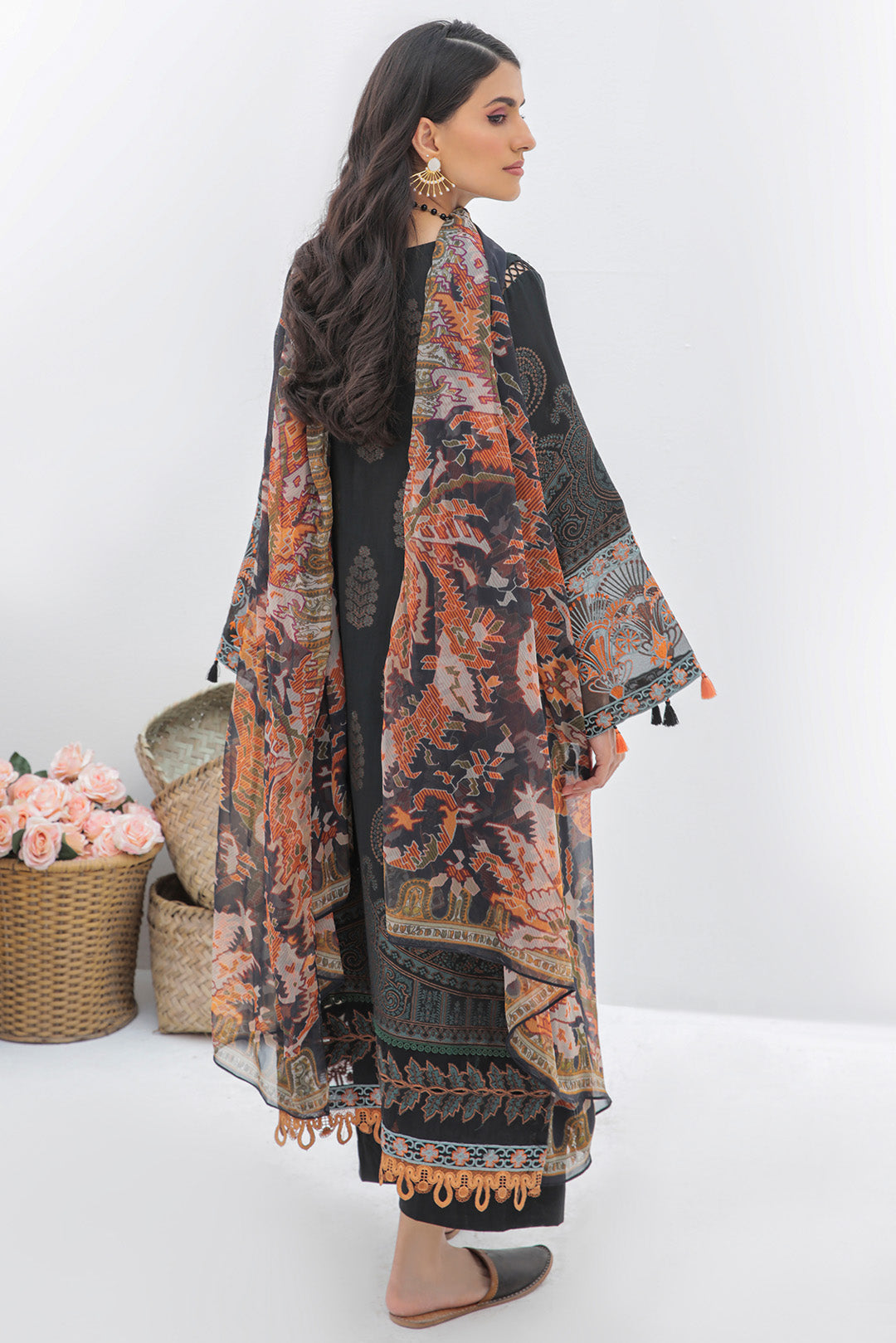 2 Piece - Embroidered Dyed Jacquard Suit U0417A (SO)