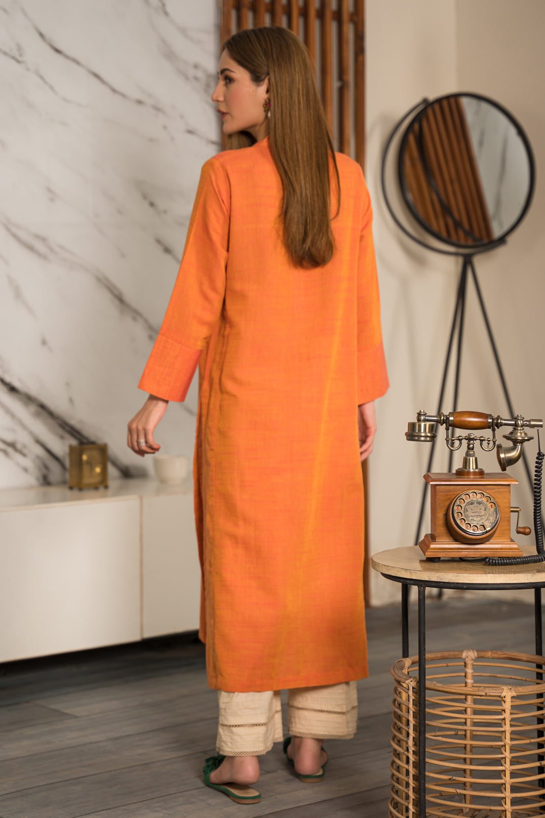 1 Piece - Yarn Dyed Khaddar Shirt P0865 (SO)