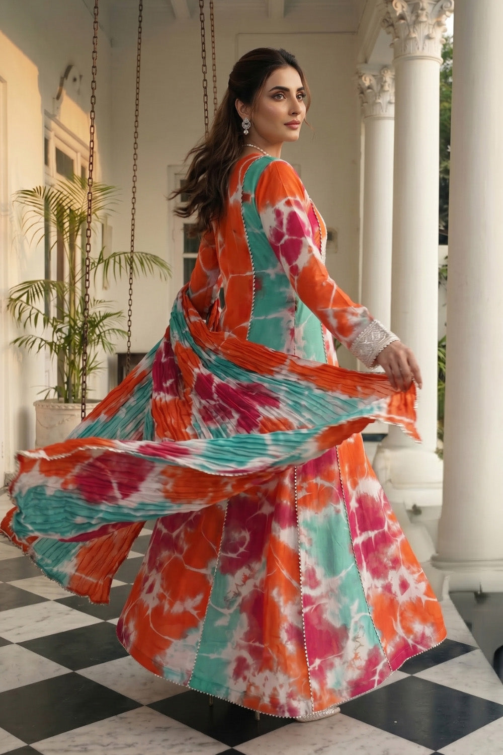 2 Piece - Embroidered Digital Printed Lawn Suit P001227