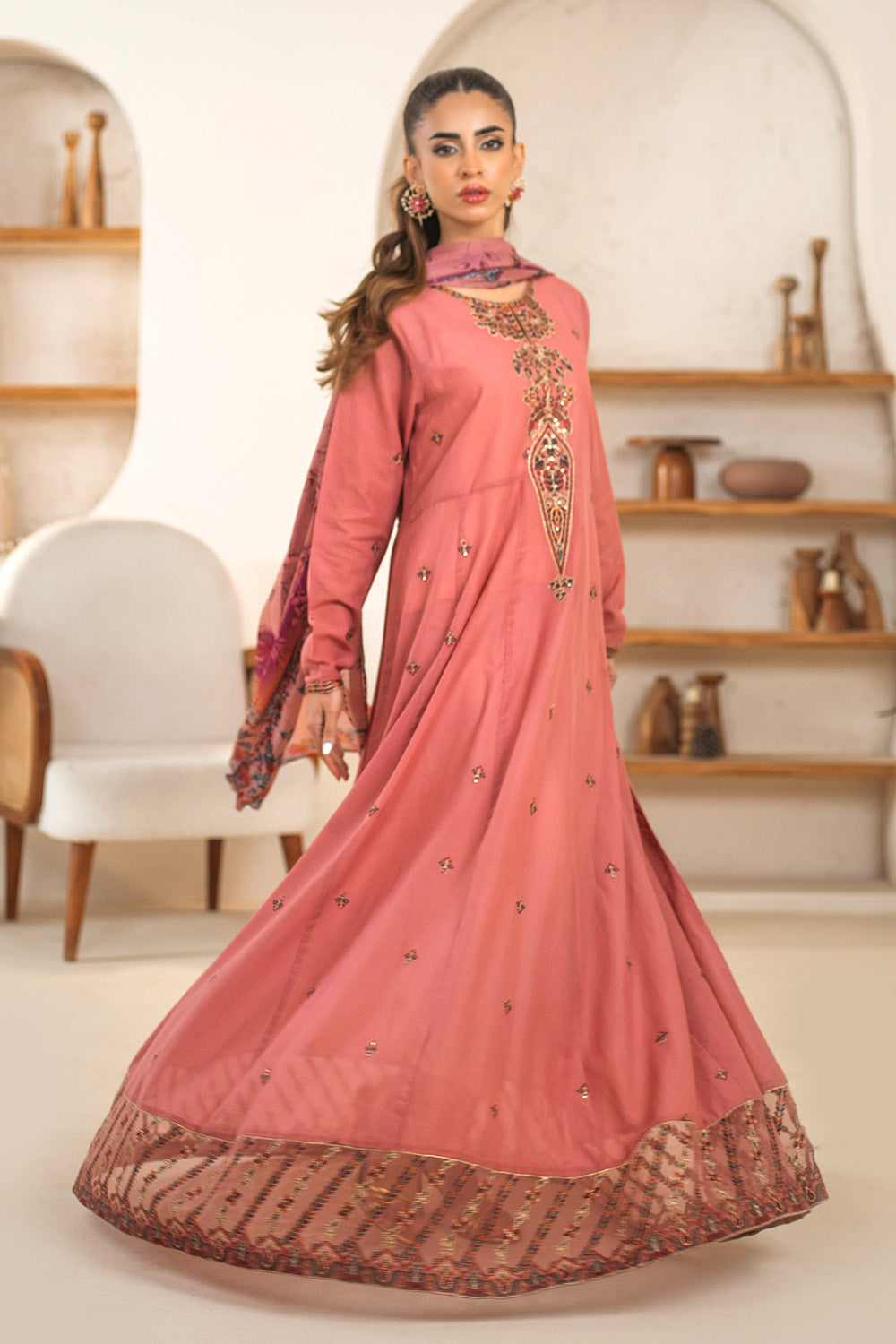 2 Piece - Embroidered Lawn Suit PB01067