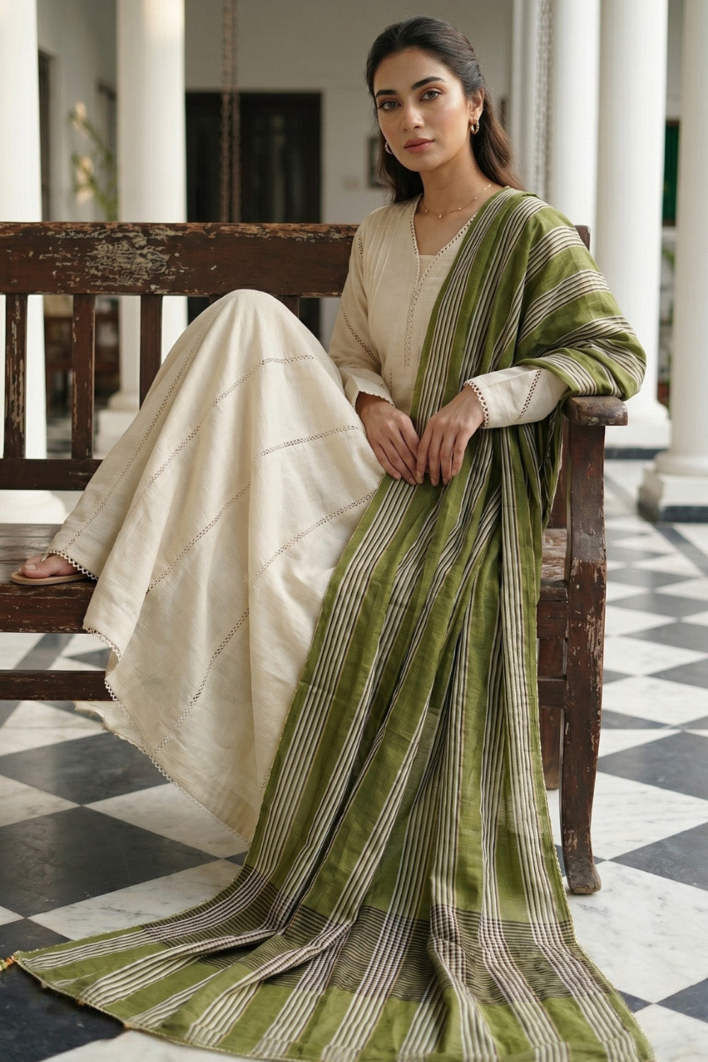 2 Piece - Embroidered Digital Printed Lawn Suit P001226