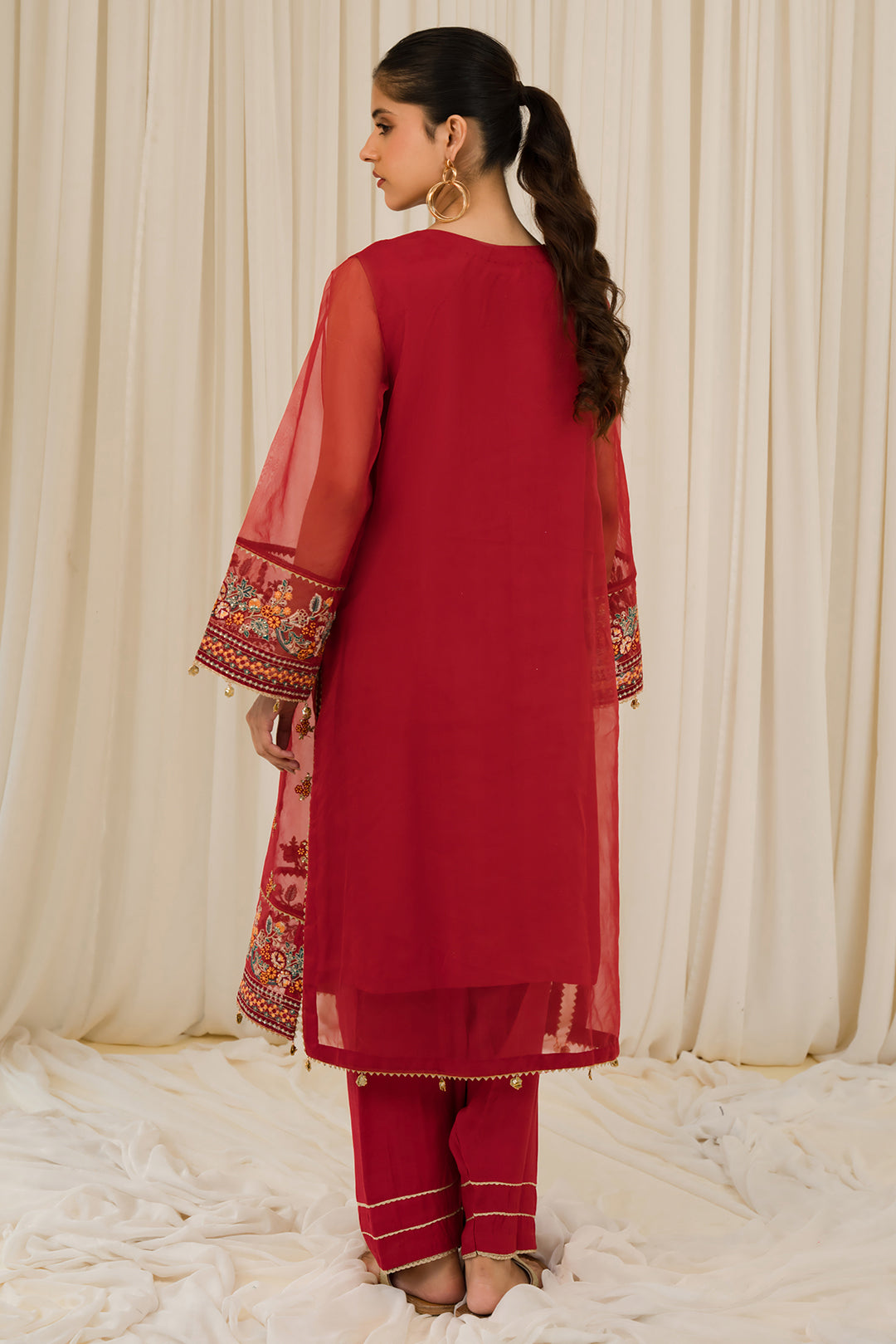 2 Piece - Embroidered Organza Suit L0785 (SO)