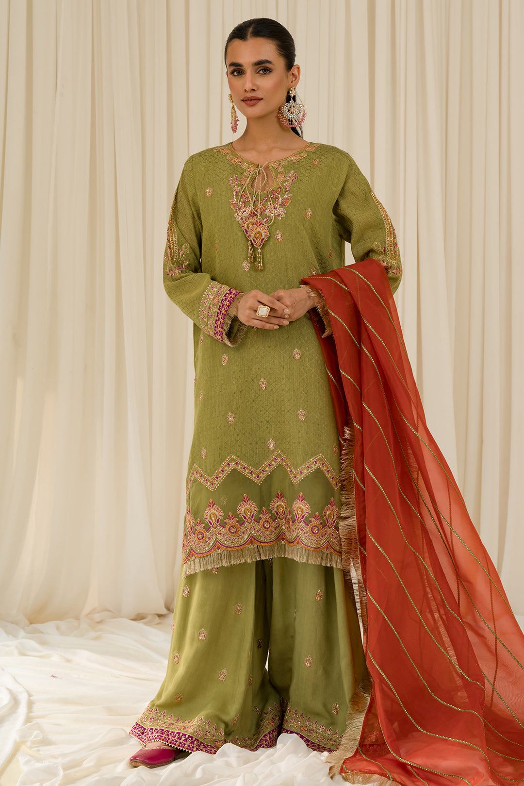 3 Piece - Embroidered Khaddi Suit L0958 (SO)
