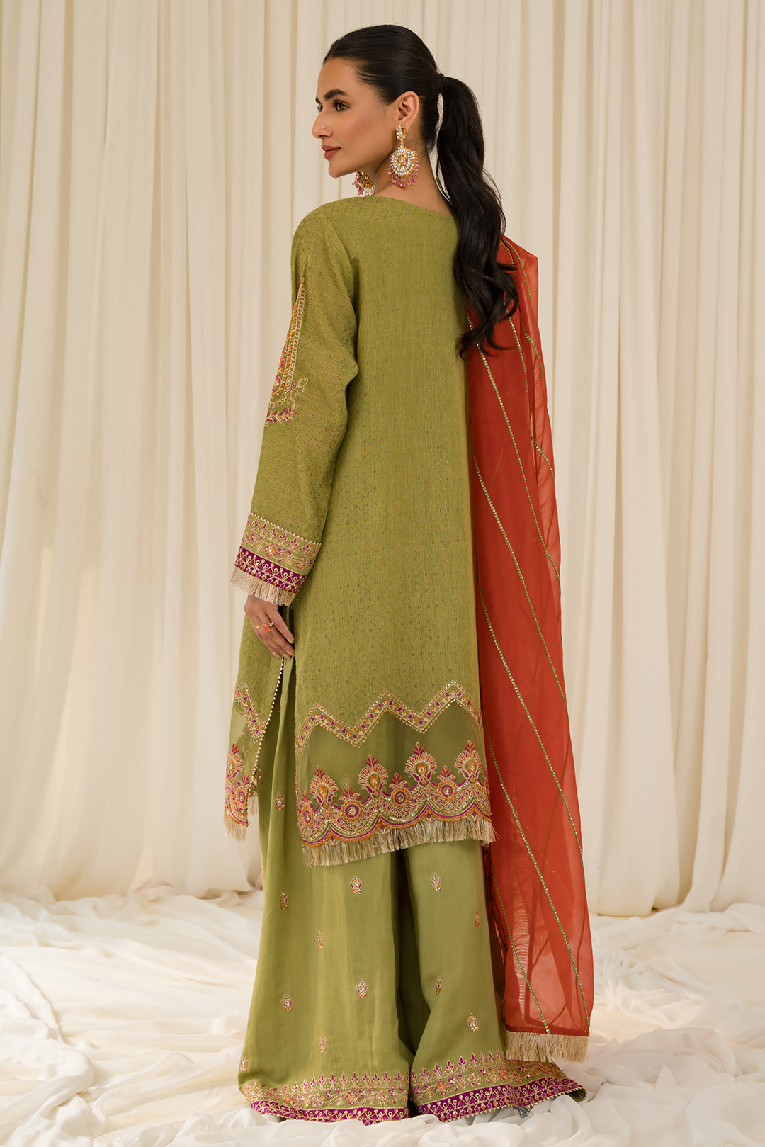3 Piece - Embroidered Khaddi Suit L0958 (SO)