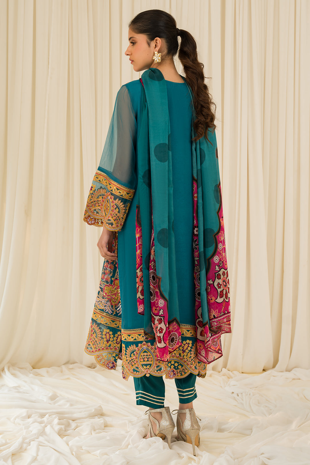 3 Piece - Embroidered Organza Suit L0788 (SO)