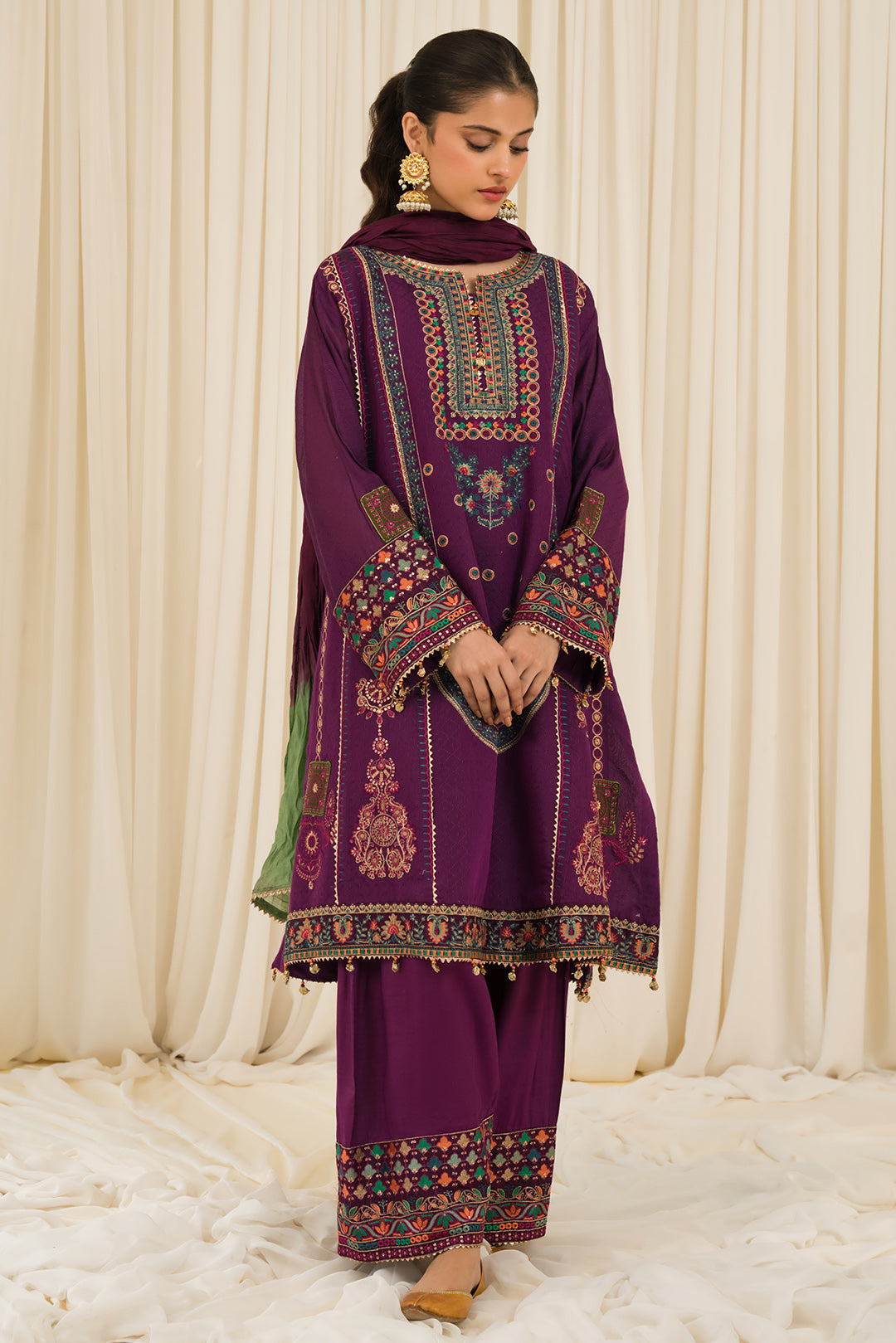 3 Piece - Embroidered Khaadi Suit L0952 (SO)