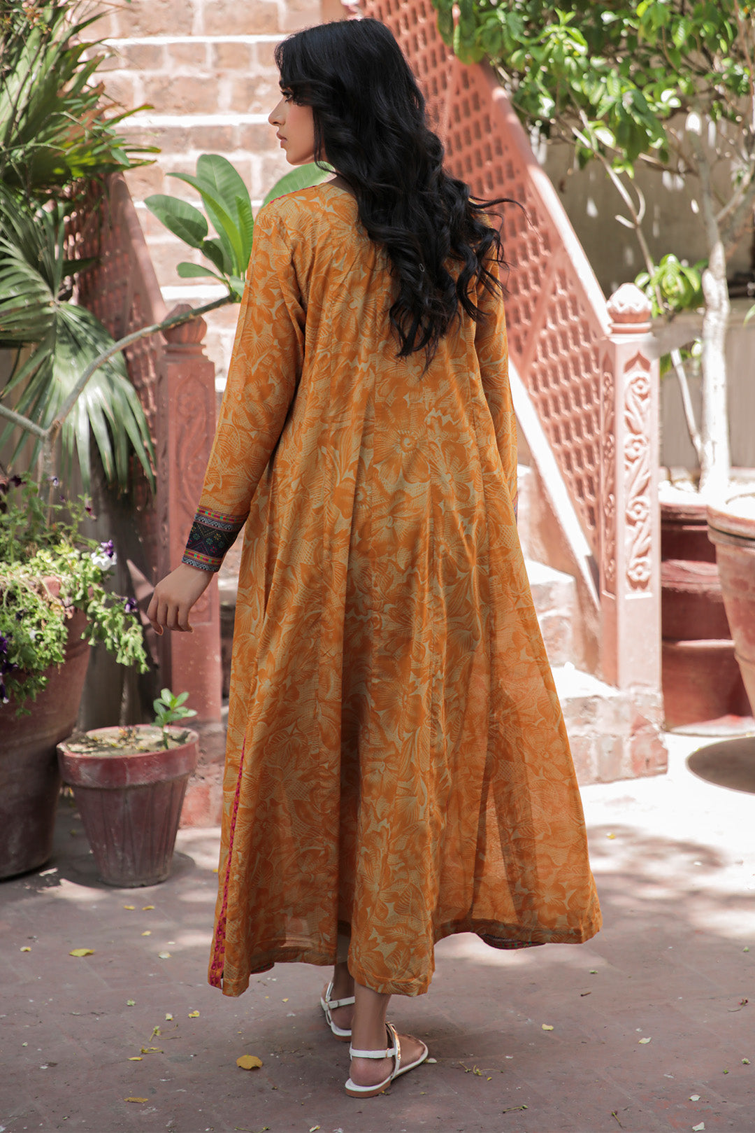 1 Piece - Embroidered Digital Printed Lawn Shirt P0106 (SO)