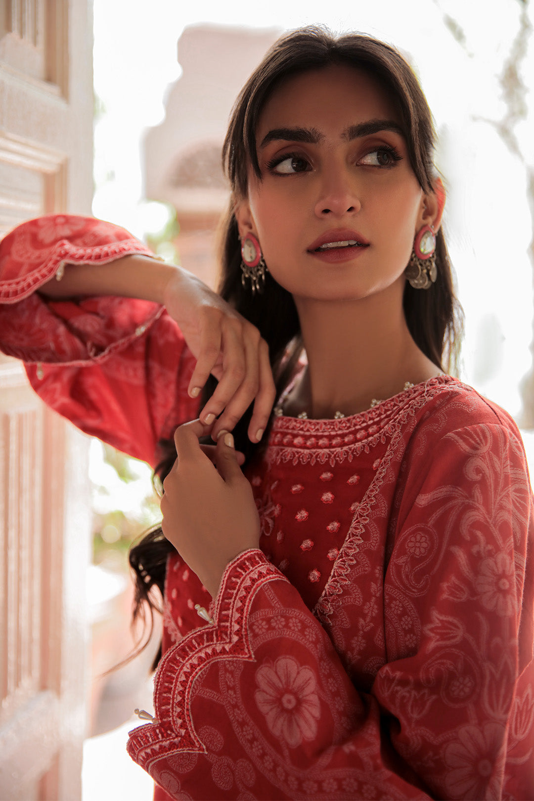 1 Piece - Dyed Embroidered Jacquard Shirt P0446 (SO)