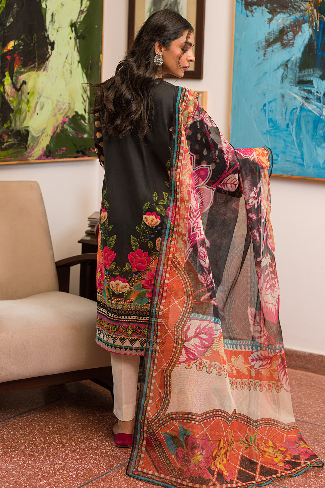 2 Piece - Digital Printed Lawn Suit P0681 (SO)