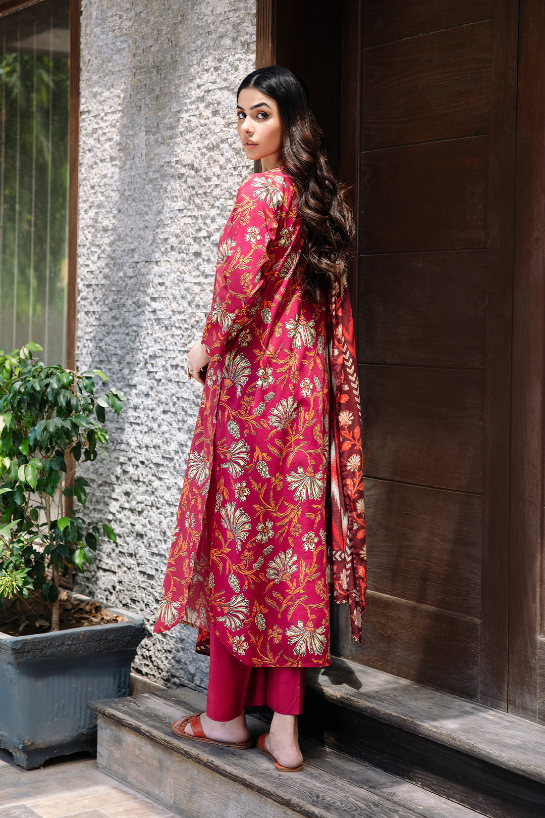 2 Piece - Digital Printed Lawn Suit P1113