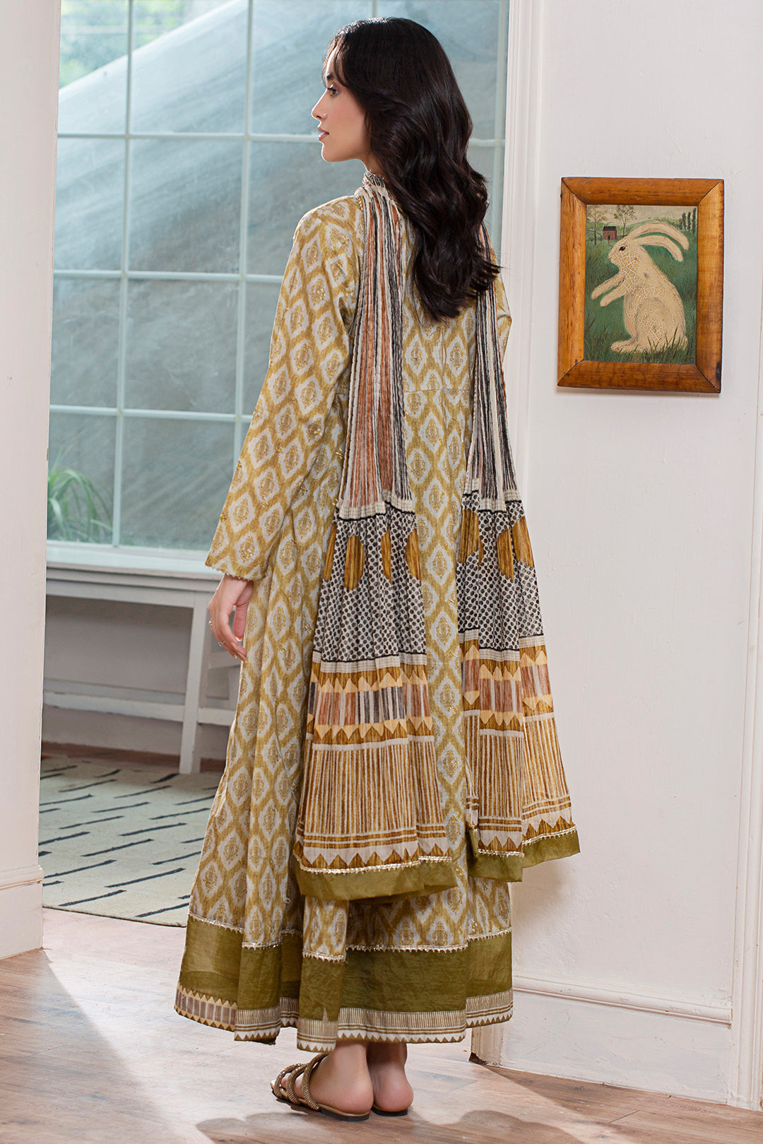 2 Piece - Embroidered Digital Printed Lawn Suit USP0859