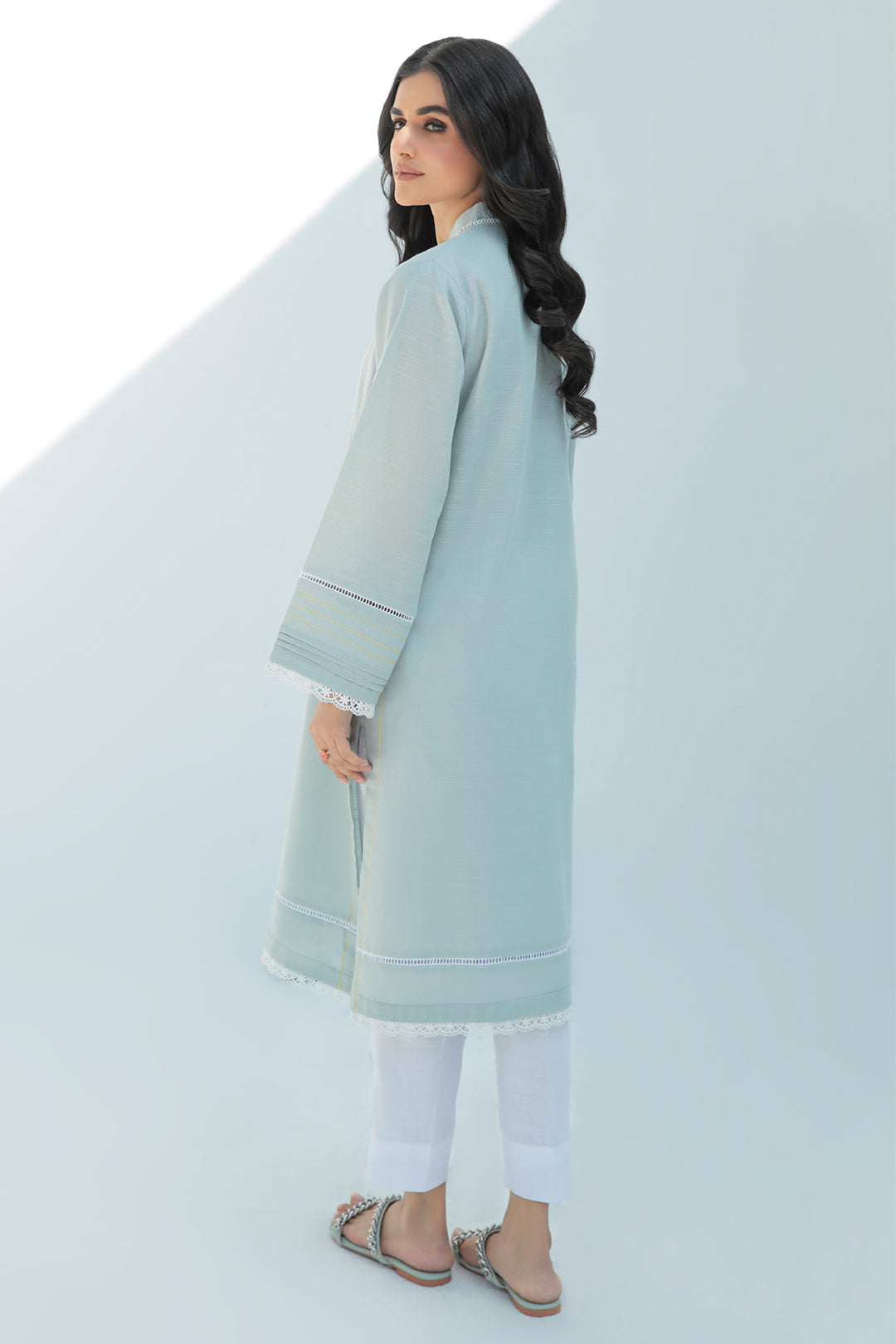 1 Piece - Dyed Slub Khaddar Shirt P0367 (SO)