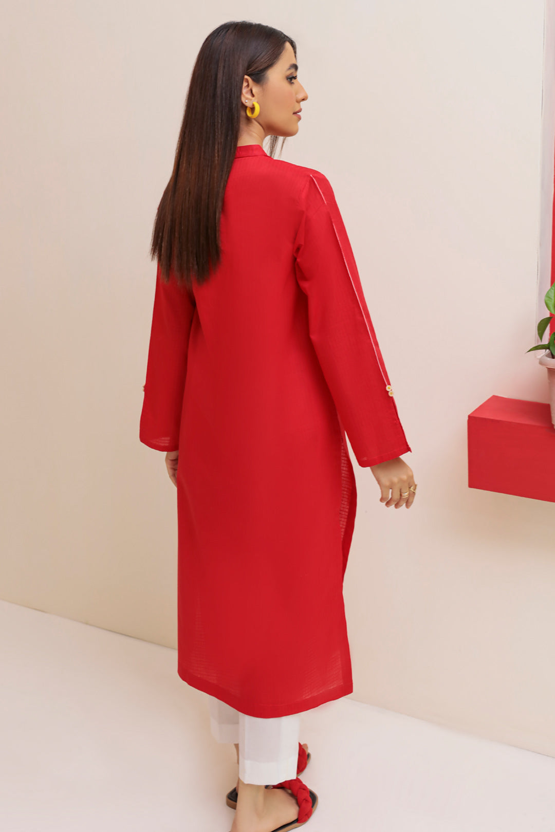 Single Shirt Texture Lawn Dyed P2054