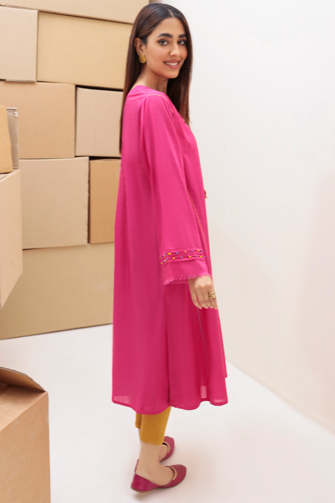 Single Shirt Plain lawn P2078