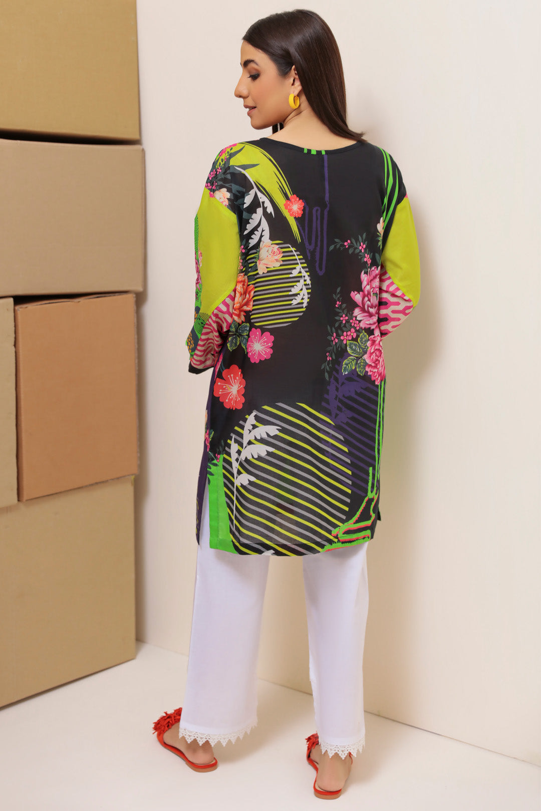 Single Shirt Texture Lawn Print P2209