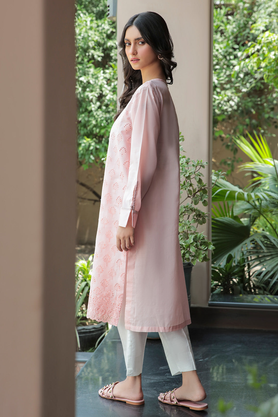 Single Schiflli Embroidered Shirt P2294 (S0)