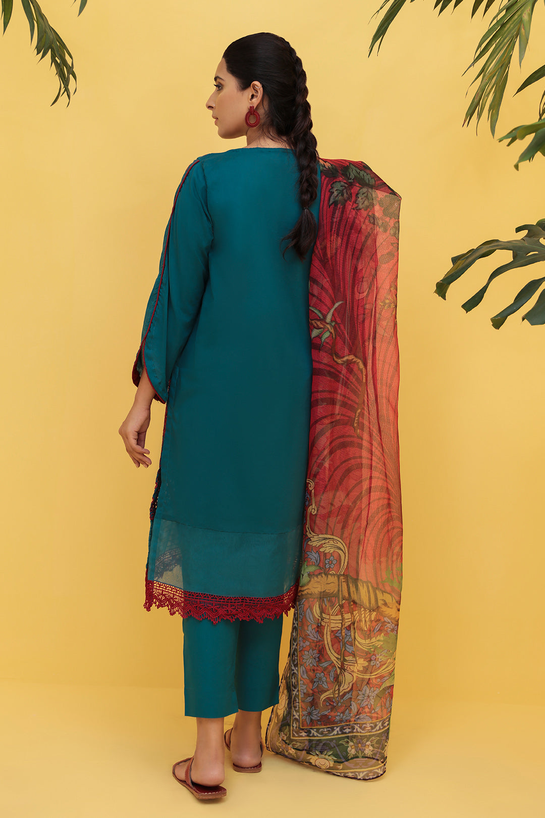 3PC Lawn Chicken Kari Dyed P2301 (S0)