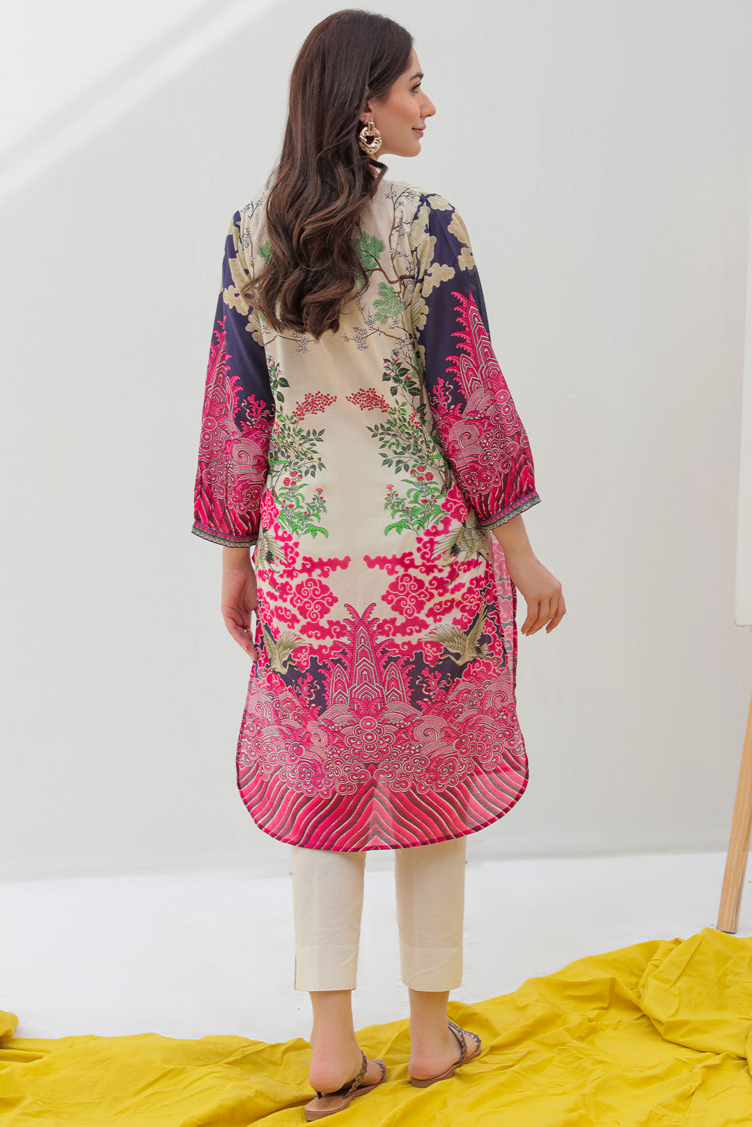 1 Piece - Embroidered Digital Printed Lawn Shirt P2552 (SO)