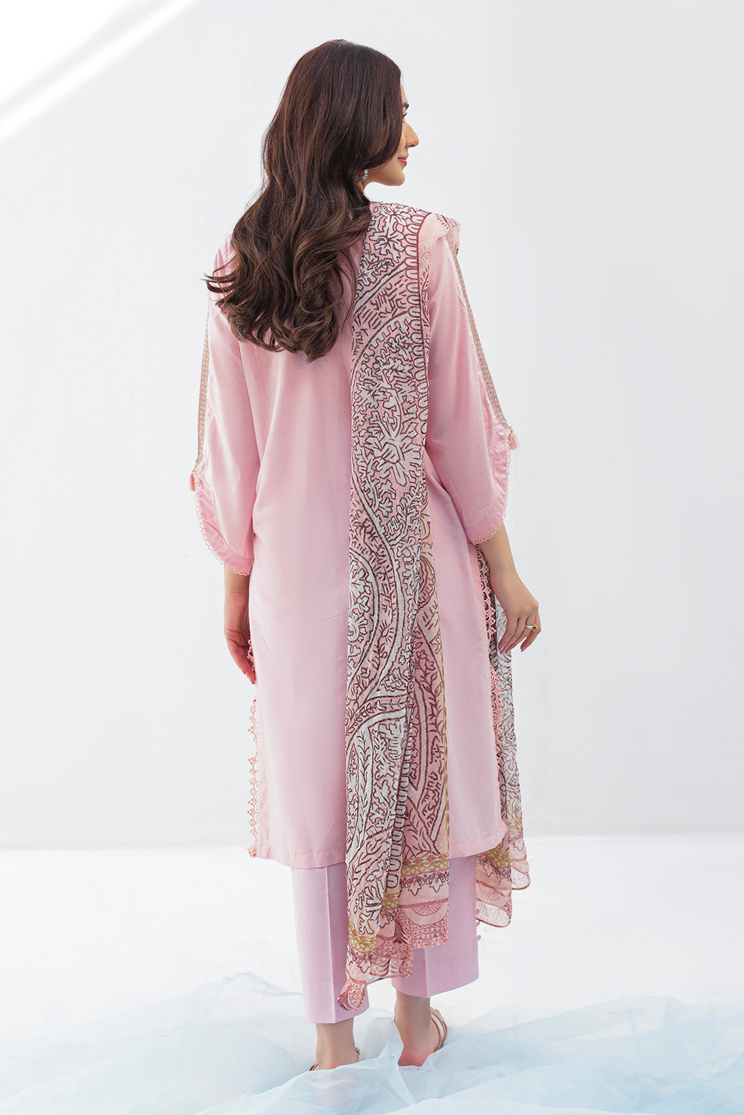 3 Piece - Dyed Lawn Schiffli Suit P2816
