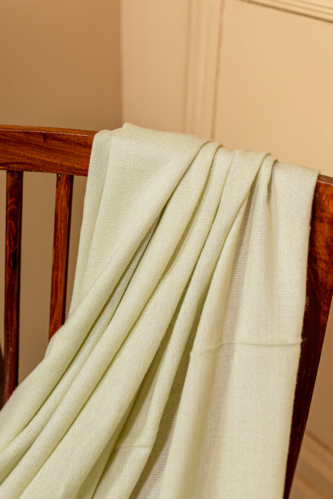 Wool Shawl Light Green - SW001