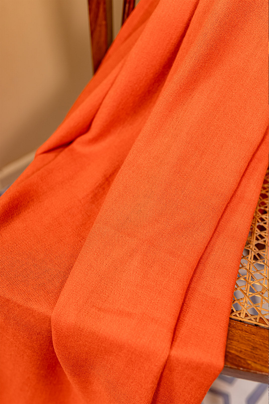 Wool Shawl Orange - SW001