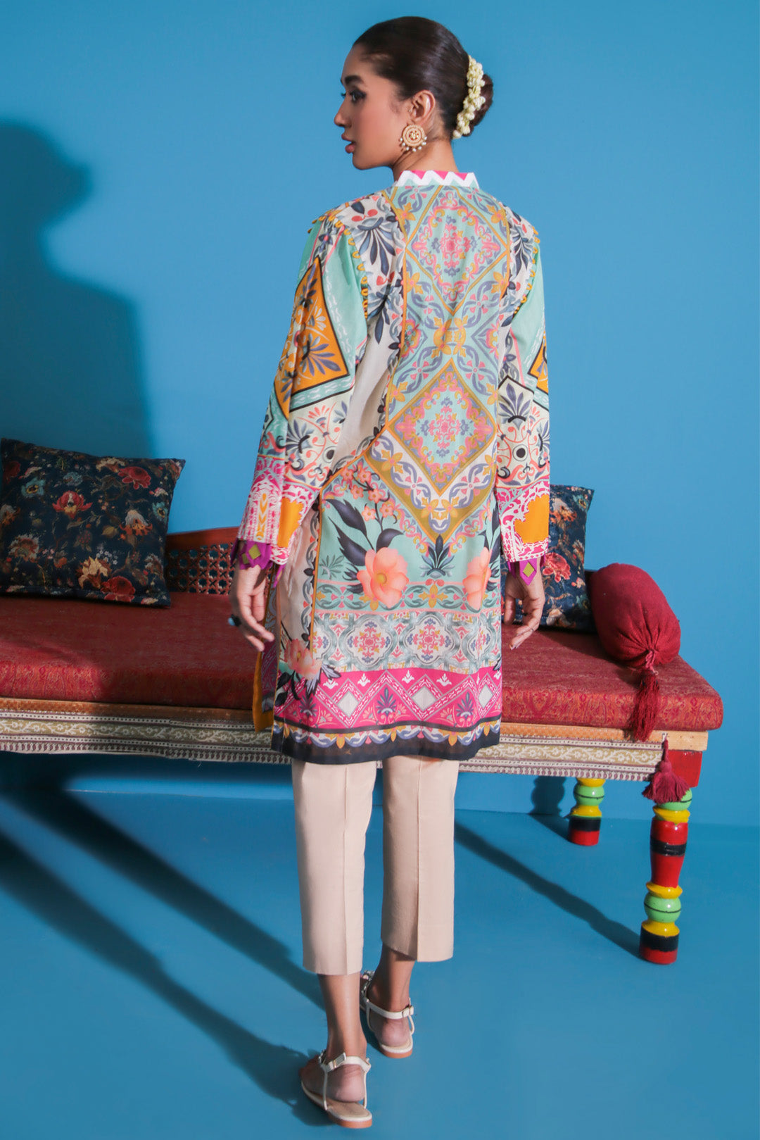 Single Shirt Texture Lawn Digital Print U2376