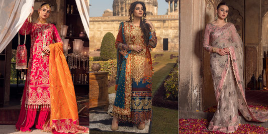 EXQUISITE RANGE OF PAKISTANI DESIGNER DRESSES