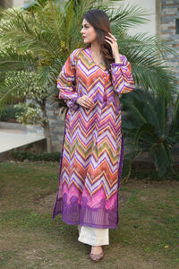 1 Piece - Dyed Embroidered Cambric Shirt P0811