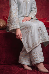 3 Piece - Premium Pure Tussar Silk Embroidered Suit LFP1170
