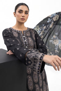 3 Piece - Embroidered Digital Printed Lawn Suit P001243