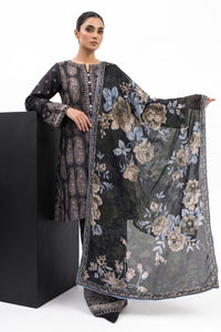3 Piece - Embroidered Digital Printed Lawn Suit P001243