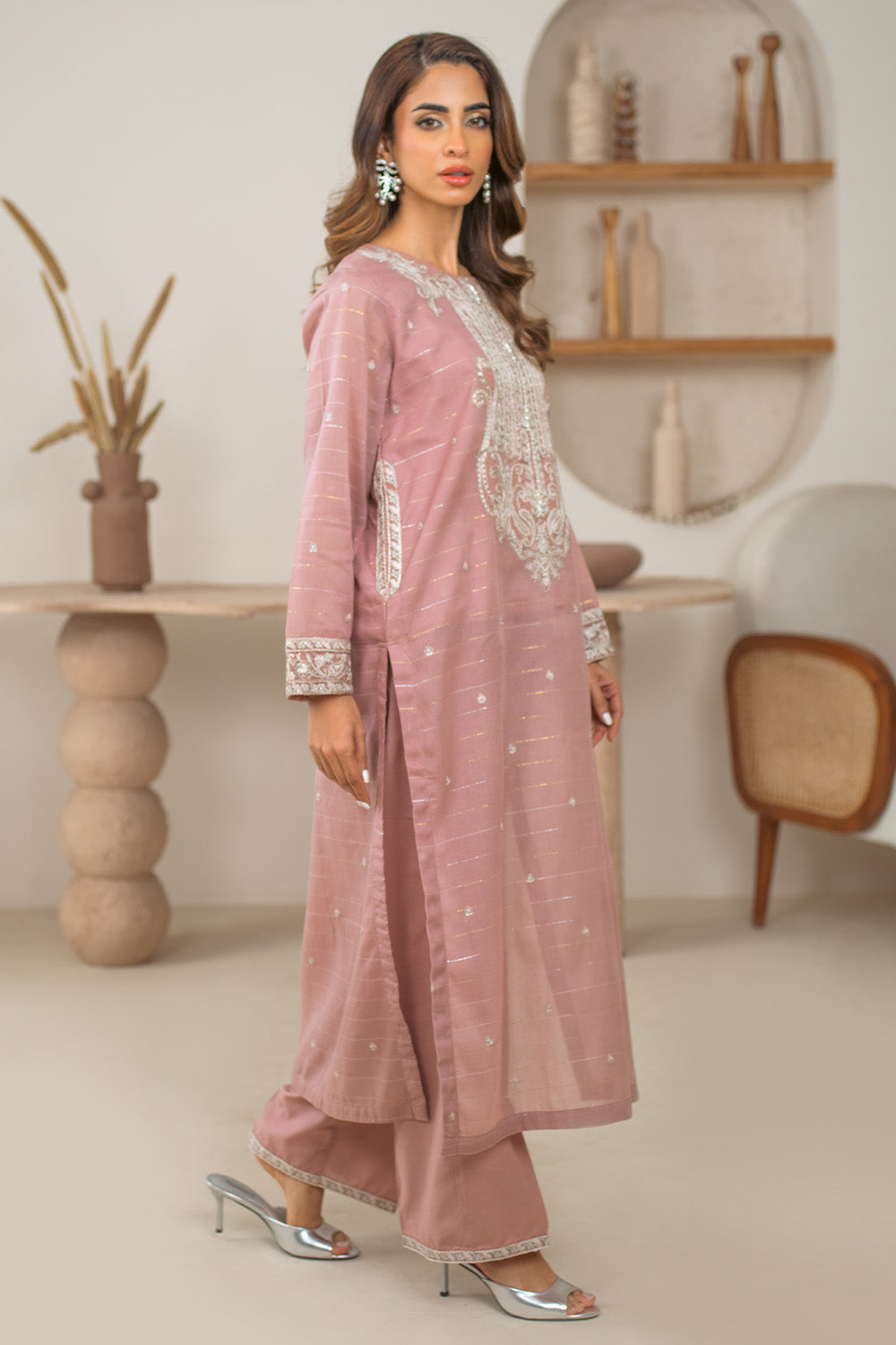 2 Piece - Embroidered Zarri Lawn Suit PB01027