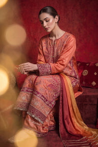 3 Piece - Premium Pure Tussar Silk Embroidered Suit LFP1152