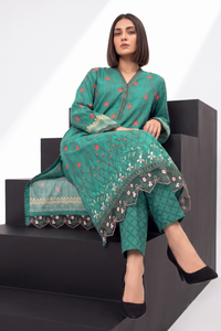 3 Piece - Embroidered Digital Printed Lawn Suit P001240