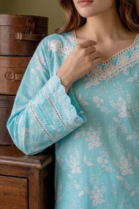 3 Piece - Embroidered Digital Printed Lawn Suit P001236