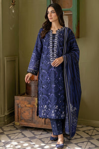 3 Piece - Embroidered Digital Printed Lawn Suit U001232 (Unstitched and Stitched)
