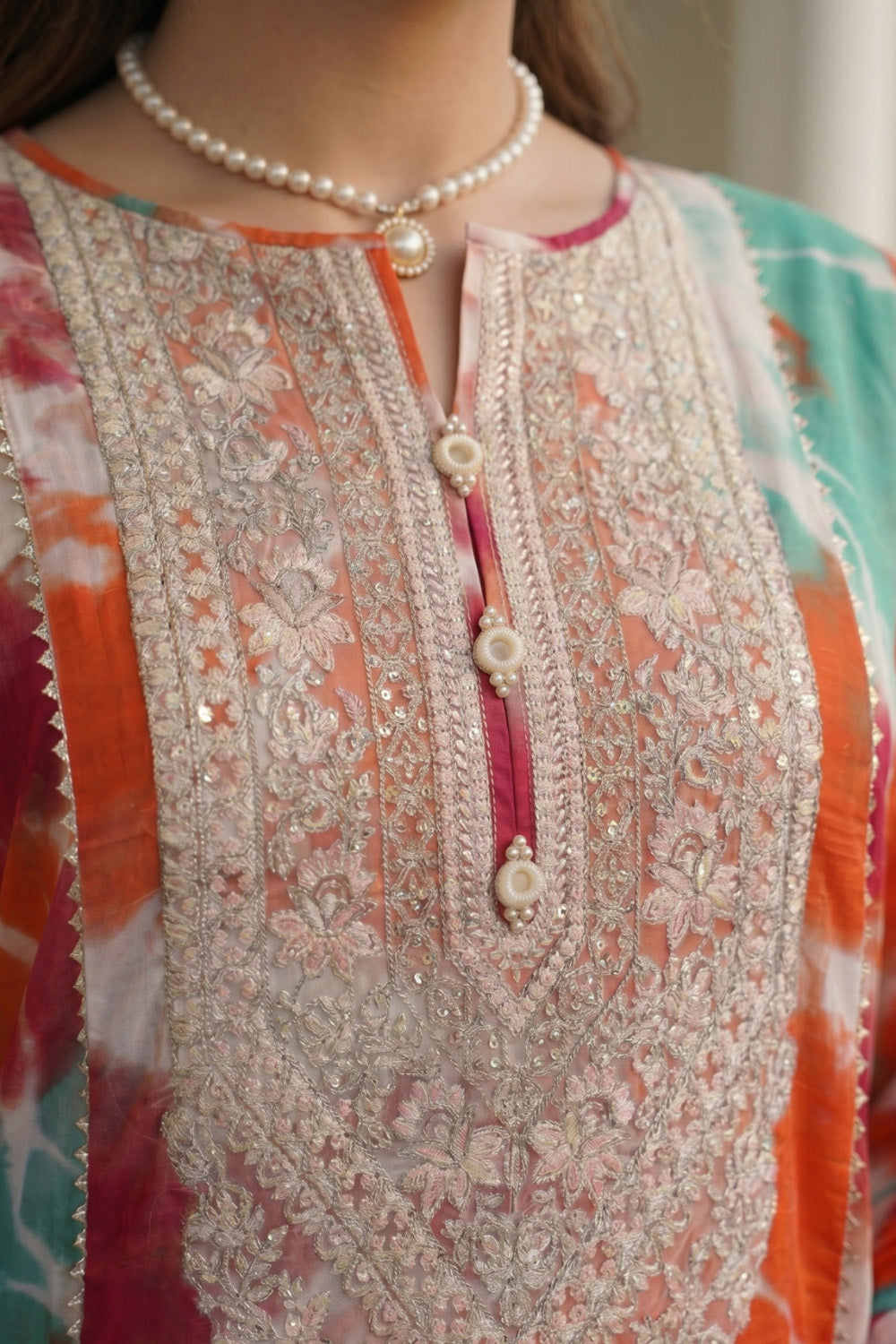 2 Piece - Embroidered Digital Printed Lawn Suit P001227