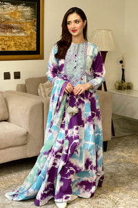 2 Piece - Embroidered Digital Printed Lawn Suit P001228