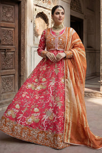 2 Piece - Embroidered Printed Shamoz Silk Suit LFP1151