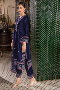 3 Piece - Embroidered Premium Velvet Suit V001021