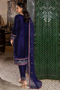 3 Piece - Embroidered Premium Velvet Suit V001021