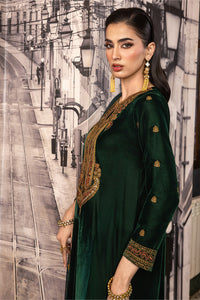 3 Piece - Embroidered Premium Velvet Suit V001016