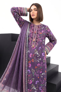 3 Piece - Embroidered Digital Printed Lawn Suit P001246