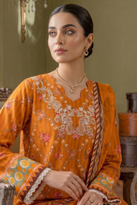 3 Piece - Embroidered Digital Printed Lawn Suit U001235 (Unstitched and Stitched)