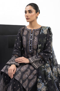 3 Piece - Embroidered Digital Printed Lawn Suit P001243