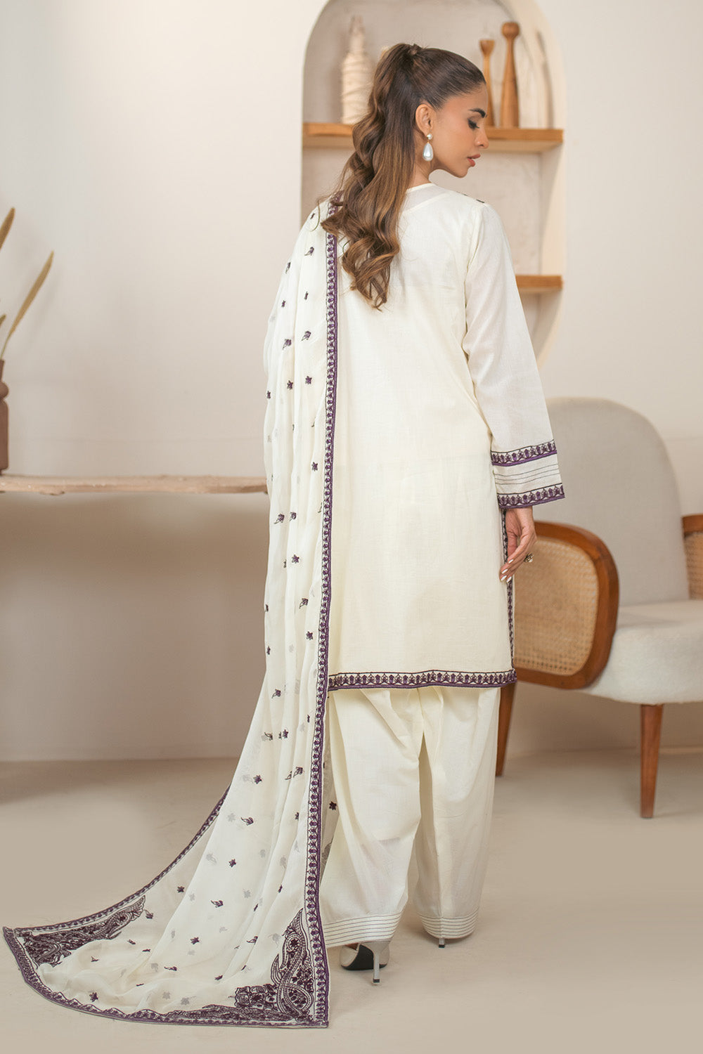 2 Piece - Embroidered Lawn Suit PB01070