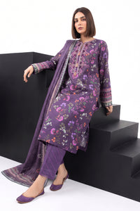 3 Piece - Embroidered Digital Printed Lawn Suit P001246