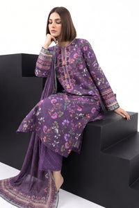 3 Piece - Embroidered Digital Printed Lawn Suit P001246