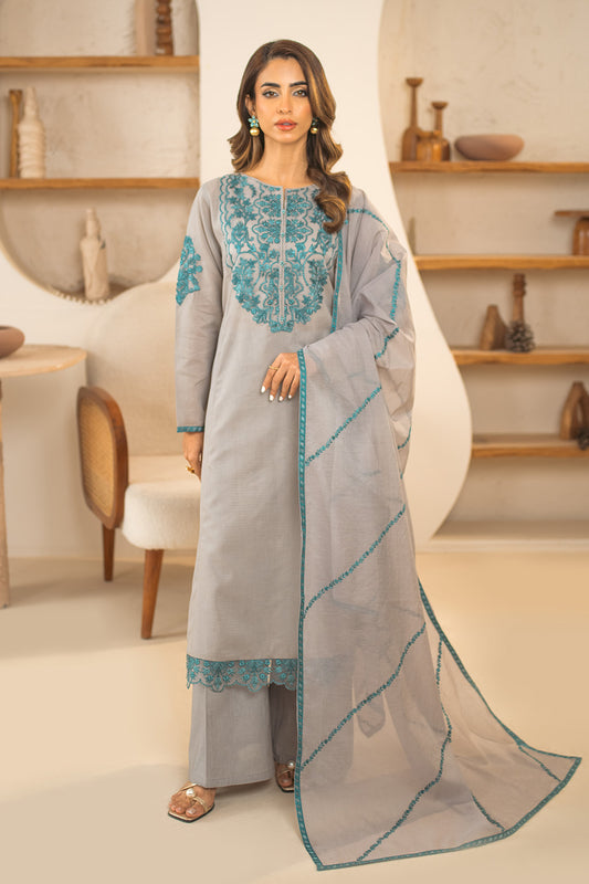 2 Piece - Embroidered Lawn Masuri Suit PB01078