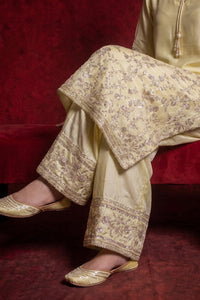 3 Piece - Premium Pure Tussar Silk Embroidered Suit LFP1171